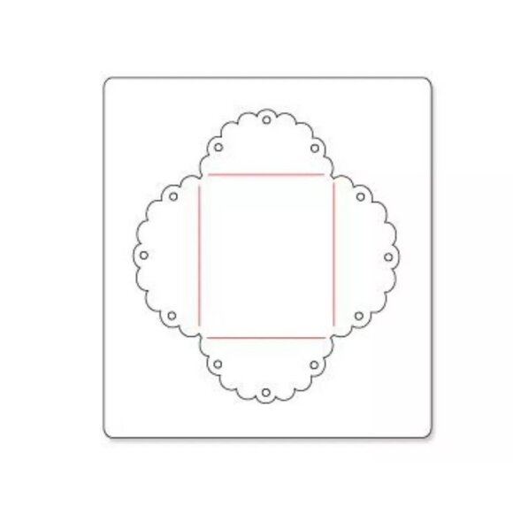 Sizzix Bigz Die Envelope, Scallop Lace #657107 Wedding Escort Place Card Favor - Picture 1 of 6